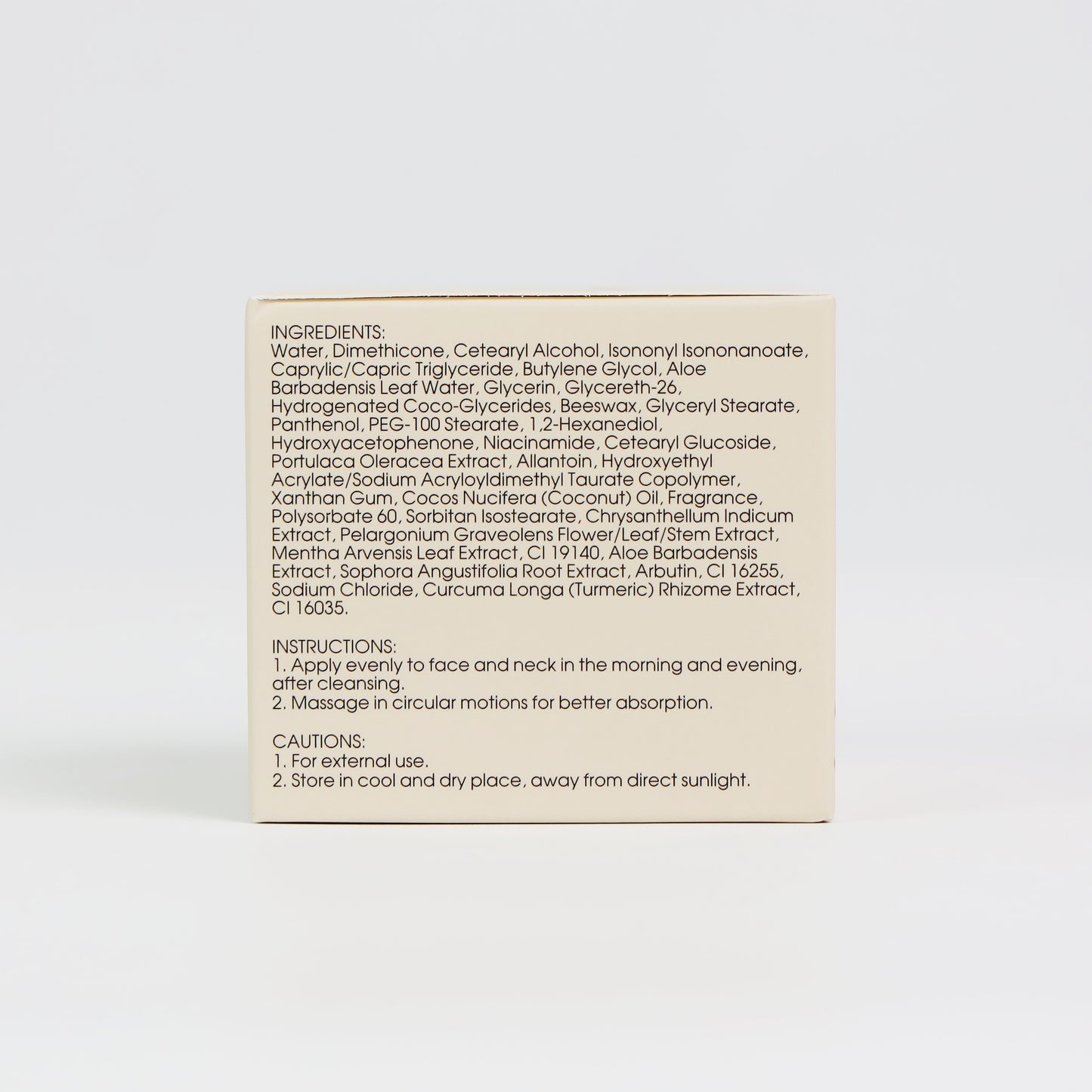 Turmeric face cream
