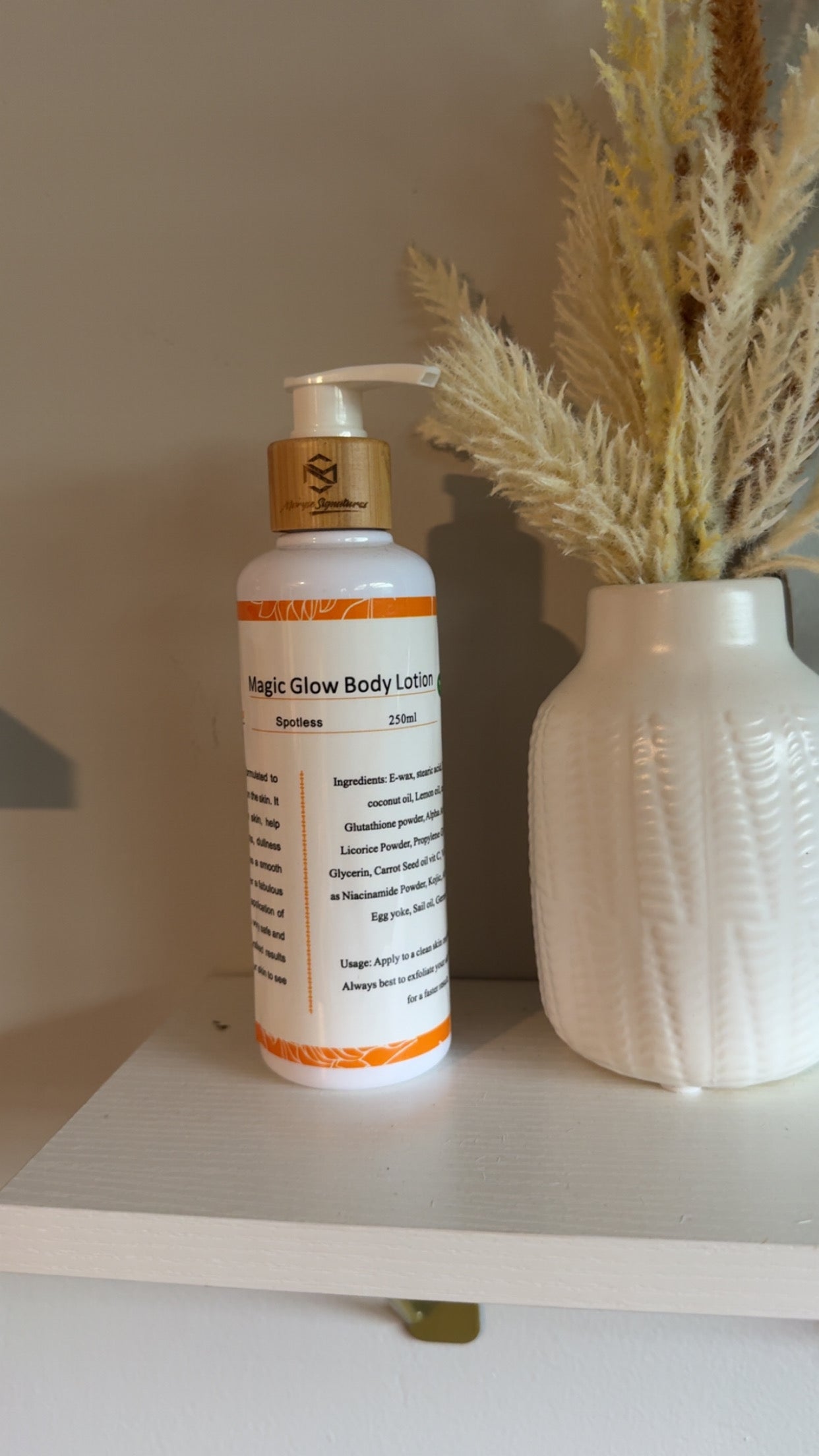 Magic glow dark spot lotion